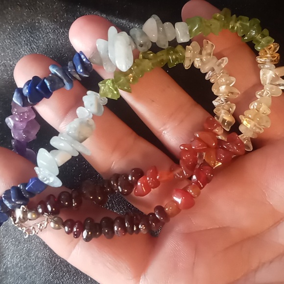 Colorful naturals stone necklace. - Picture 4 of 4